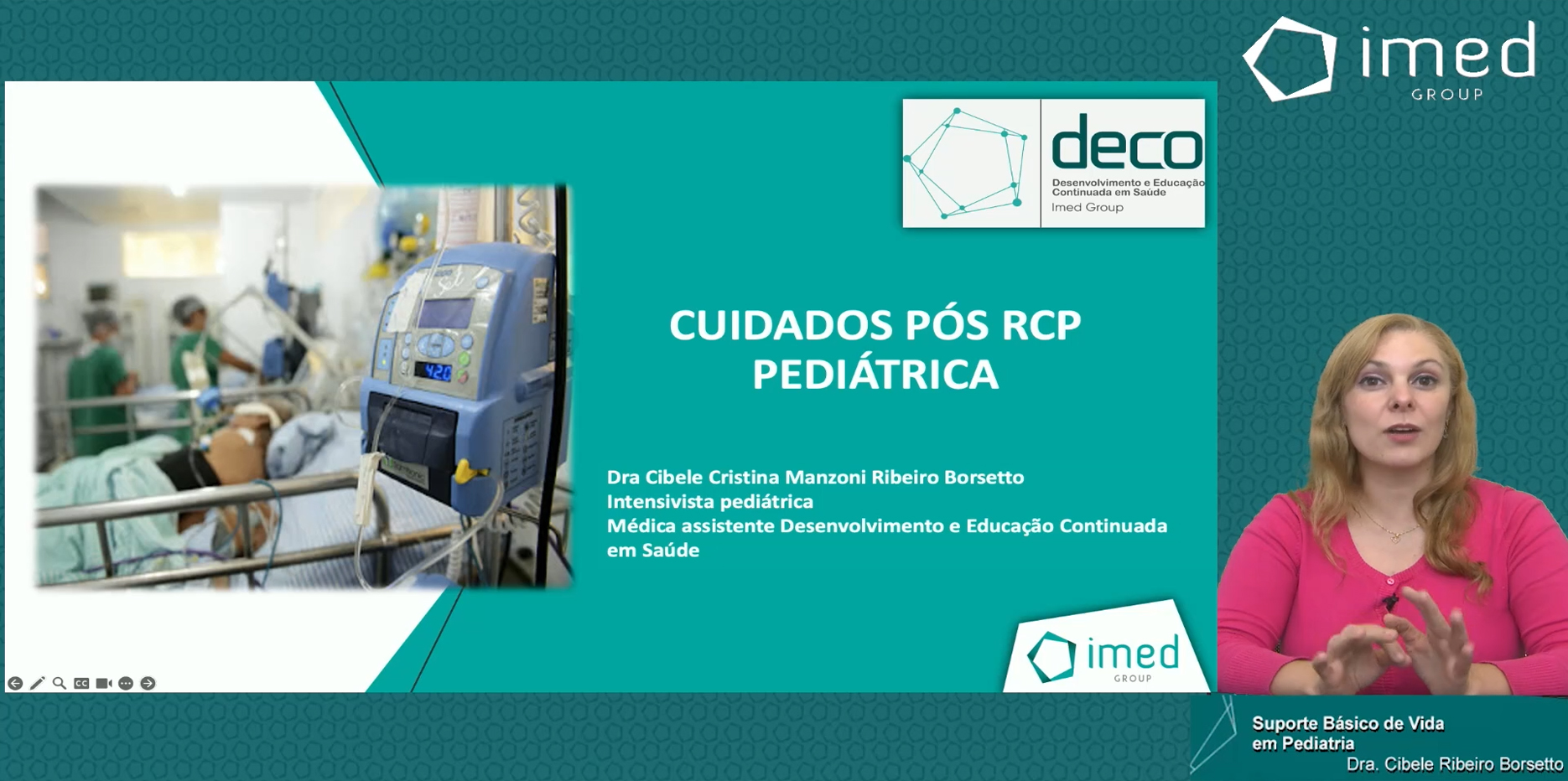 Exemplo de aula transmitida em plataforma EAD pela Transmitir na Web